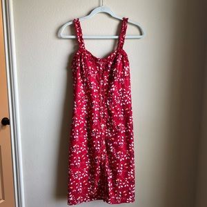 Red dress, size Large, worn once, originally 35